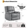 GOCAPTAIN PU Leather Lift Recliner for Elderly & Mobility Impaired, Adjustable Back and Legs, Heavy Duty Lift Chair for Seniors - 2 of 4