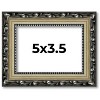 PosterPalooza | 5x3.5 Wood Antique Frame with UV Acrylic, 4 Finishes: Bronze, Gold, Silver, and Black - 2 of 4