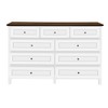 Merax Rustic 9-Drawer Wood Storage Dresser with Classic X-Side Design - 4 of 4