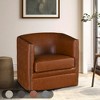 Ridstar Accent Chair, Armchairs with 360-Degree Swivel For Living Room & Bedroom-Brown - 3 of 4