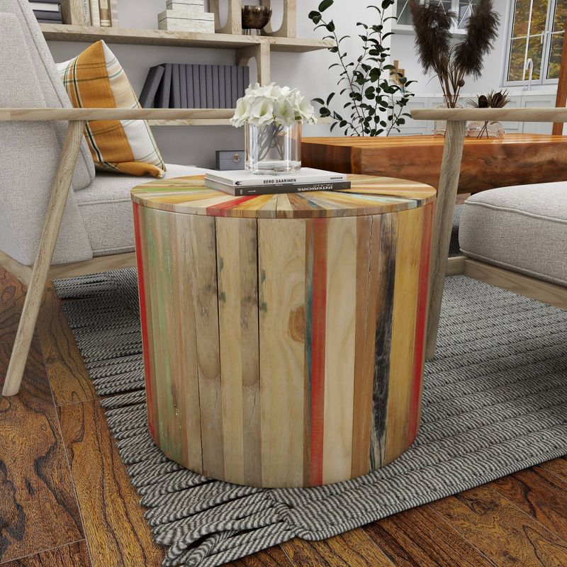Rustic Reclaimed Wood Accent Table Brown - Olivia &#38; May, 5 of 15