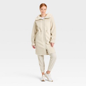 Women's Long High Pile Jacket - All In Motion™ - 1 of 4