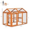 Wooden Chicken Run, Combinable Design with Perches, 4.6' x 2.8' - 3 of 4
