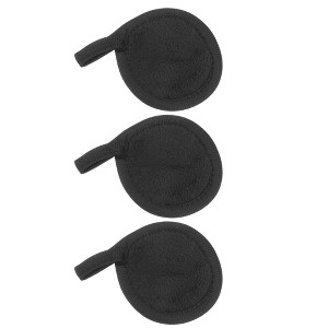 Unique Bargains Soft Flannel Pads Reusable Makeup Remover Eco Pads Facial Make Up Cleansing Removal for Most Skin Types 3 Pcs - 1 of 4