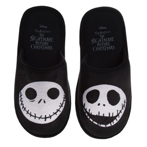 Disney Nightmare Before Christmas Slippers Cozy Halloween House Shoes Size Little Kid/ Big Kid / Womens - 1 of 4