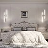 LLHZSY 23 3/5-in 2-Light Minimalist Linear LED Vanity Light-Nickel - 3 of 4