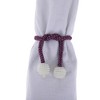 Unique Bargains Buckle Faux Pearl Curtain Tie Polyester ABS 2 Pcs - 4 of 4