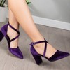 Sina - Purple Velvet Shoes | Forever & Always Shoes - 2 of 4