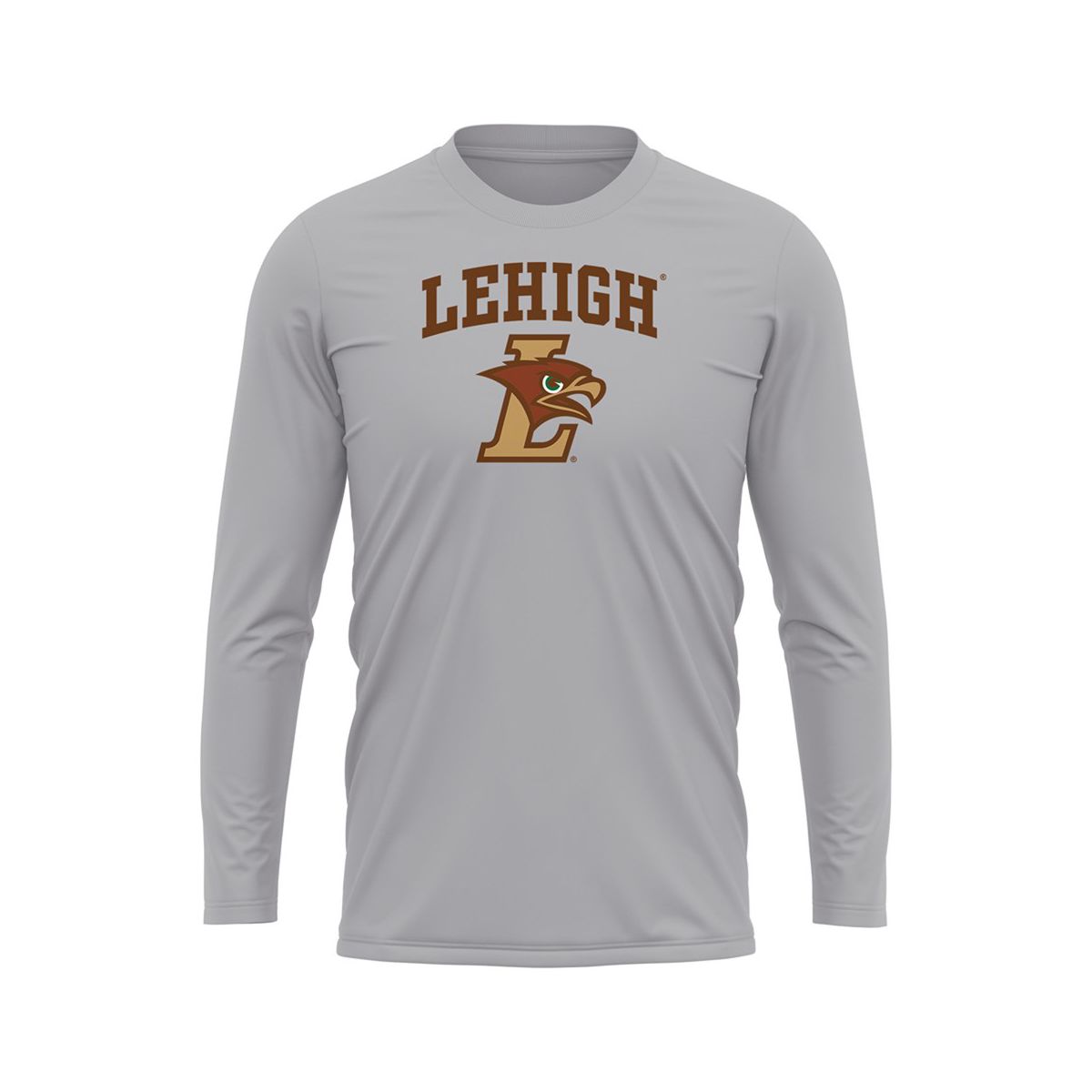 Men's Lehigh University Adult Sport Long Sleeve Shirt Primary Logo