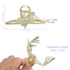 Unique Bargains Women's Pearl Long Tassel Metal Cute Butterfly Hair Claws Gold Tone 4.33"x1.57"x2.17" 1Pc - 4 of 4