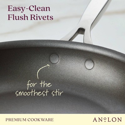 Bronze 12" Hard Anodized Nonstick Aluminum Frying Pan