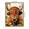 Amanti Art Buffalo in Flowers by Justyna Jaszke Framed Canvas Wall Art - 3 of 4