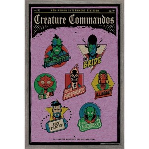 Trends International DC Comics Creature Commandos - You Wanted Monsters Framed Wall Poster Prints - 1 of 4