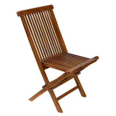 Nordic Teak Natural Outdoor Patio Folding Chair