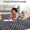 Area Rugs for Living Room Washable Geometric Rug Stripe Farmhouse Non Slip Low Pile Soft Rug for Bedroom - 4 of 4