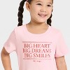Toddler Girls' Short Sleeve 'Big Heart' Graphic T-Shirt - Cat & Jack™ Light Pink - 2 of 4