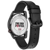 Marvel Citizen Eco-Drive Watch Featuring Miles Morales Black Ion Plated Stainless Steel Case with Black Leather Strap, Black Dial - 4 of 4