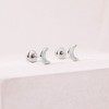 Girls' Opal Crescent Moon Screw Back Sterling Silver Earrings - In Season Jewelry - 4 of 4