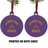 Alcorn Braves Aluminum Holiday Christmas Tree Ornament - 2 of 4