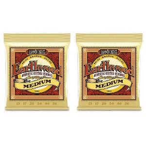 Ernie Ball 2002 Earthwood 80/20 Bronze Medium Acoustic Guitar Strings 2-Pack - 1 of 3