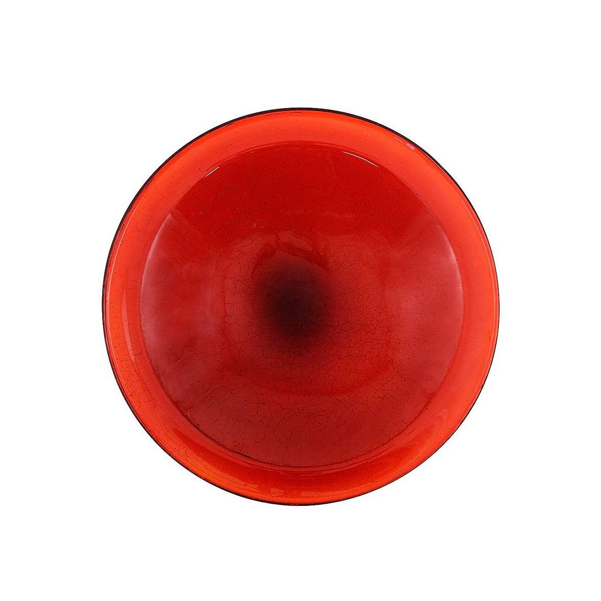 3" Reflective Crackle Glass Birdbath Bowl - Achla Designs - thumbnail 4