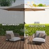 PAGED 10FT Patio Umbrella Aluminum Market Umbrella with Tilt, Crank and 8 Ribs for Garden and Poolside, Base Not Included - 4 of 4