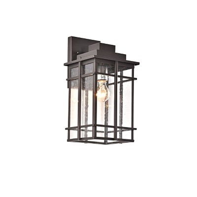 Chloe Lighting Kenneth Transitional 1 Light Rubbed Bronze Outdoor Wall Sconce 14" Height