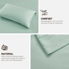 1000 Thread Count 4 PC Deep Pocket Fitted Cotton Blend Sheet Set, Prime Soft Bedding Sets for Winter, Cozy Fitted Sheet for Queen / King Beds, Machine Washable Luxury Sheet Sets Christmas Gifts - 3 of 4