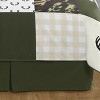 Sweet Jojo Designs Dust Ruffle Queen Bed Skirt Woodland Camo Solid Dark Green - 2 of 3