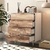 MAYEERTY Wooden Tall 4 Drawer Dresser with Metal Legs & Anti-Tipping Device for Bedroom/Living Room - 2 of 4