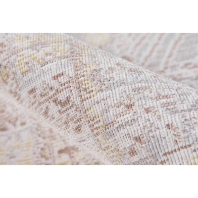 Braided Gray Synthetic 4'x6' Stain-Resistant Rectangular Rug