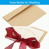 Unique Bargains Wedding Vows Books Ribbon Card 6.7x4.7 Inch 2 Pcs - 3 of 4