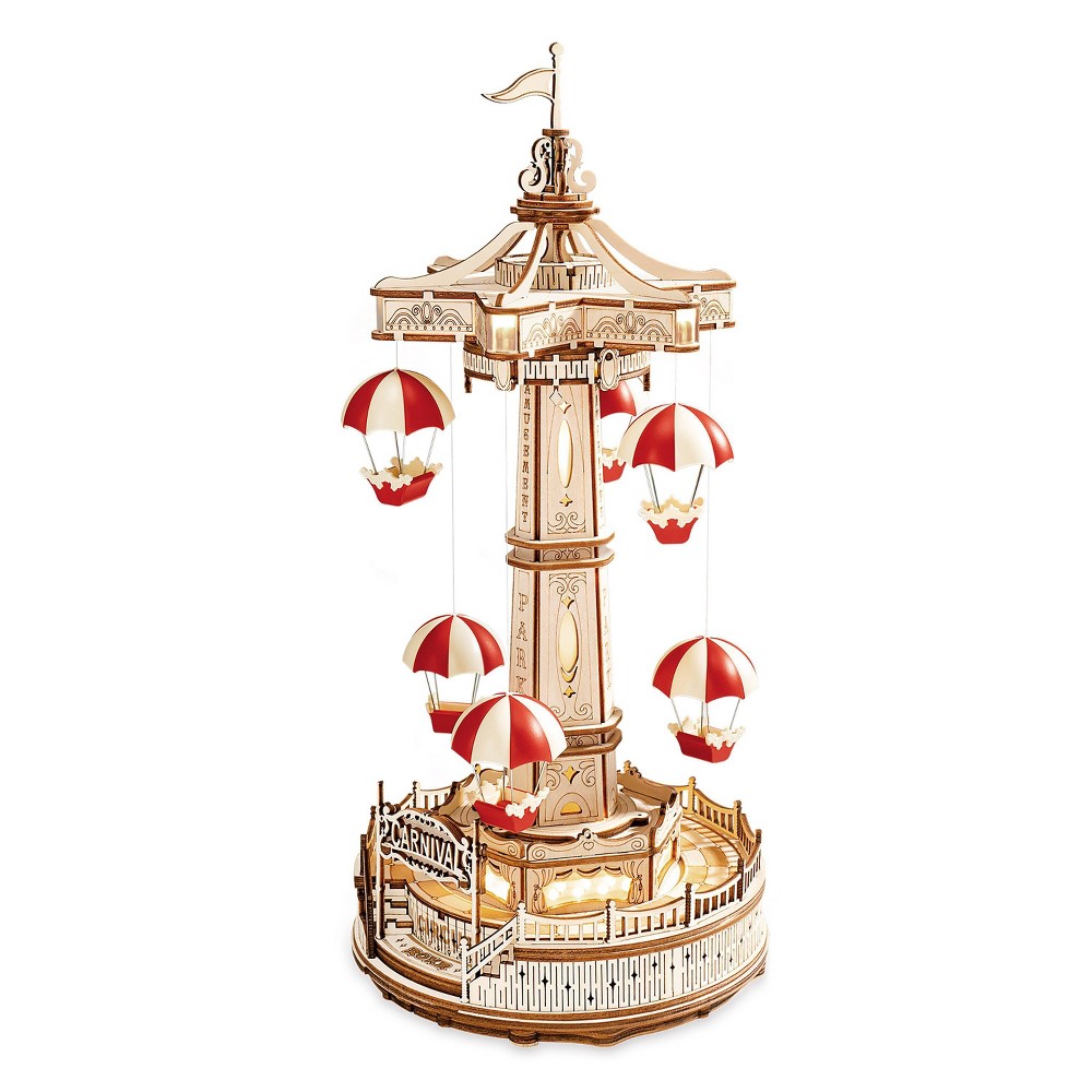 Photos - Accessory Hands Craft Electro Mechanical Wooden Puzzle Parachute Tower