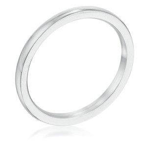 Slickblue Stylish 2mm Stainless Steel Wedding Band - Unisex, Gold/Rose Gold/Silver, Sizes 5-10 - 1 of 2