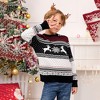 Family Christmas Sweater Crew Neck Reindeer Snowflakes Knitted Pullover for Women/Men/Kids - 2 of 4