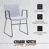 LeisureMod Ergonomic Office Chair Upholstered in Leather/Polyester with Powder-Coated Stainless Steel Frame Padded Seat and Back Zylar Collection - 4 of 4