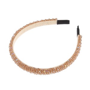 Unique Bargains Women's Faux Crystal Headband 0.59" Wide 1Pc - 1 of 4