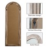 71x31 inch Solid Wood Stepped Right Angled Arch Weathered White Full-length Mirror (without Bracket) - 2 of 4