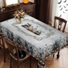 Halloween Tablecloth Witch Spiderweb Pumpkin Festival Table Cloth Washable Fabric Table Cover for Kitchen Dining Party Picnic - 3 of 4