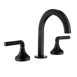 CLIHOME Hexagon 8 in. Widespread Double-Handle 3-Hole Brass Bathroom Sink Faucet With Hose - 1 of 4