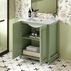 Freestanding Bathroom Vanity With Ceramic Sink,Bathroom Floor Cabinets With Storage Shelf,Bathroom Storage Cabinet-Cuddlewood - 2 of 4