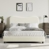Twin Bed Frame for Kids with Velvet Upholstered Headboard, Cute Low Profile Platform Bed for Girls and Boys, No Box Spring Needed, Strong Wooden Slats - 4 of 4