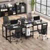 Aheaplus 2 Person Home Office Desk with USB Charging Port and Power Outlet - image 4 of 4