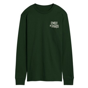 Men's - Emily in Paris - A Little Bonjour Long Sleeve Graphic T-Shirt - 1 of 2