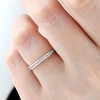 Pompeii3 1/2 Ct Round Diamond Ladies Eternity Wedding Ring 10k White Gold - 4 of 4