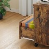 3 Drawer File Cabinet with Lock, Wooden Mobile Under Desk Filing Cabinet for A4/Letter/Legal Size, Farmhouse Printer Stand - 4 of 4