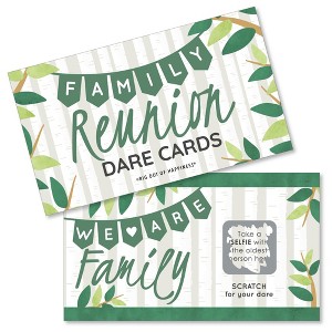 Big Dot of Happiness Family Tree Reunion - Family Gathering Party Game Scratch Off Dare Cards - 22 Count - 1 of 4