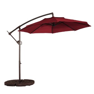 Mondawe 11ft Cantilever/Offset Hanging Patio Umbrella with Easy Tilt and Crank 360 Rotate - 1 of 4
