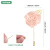 Unique Bargains Wedding Golden Leaf Rose Flower Lapel Pins for Men Suits 18 Pcs - 3 of 4