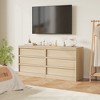 3 Drawer Dresser for Bedroom, Natural Nightstand 3 Chest of Drawers with Large Storage, Small Bedside Table for Living Room, Nursery, Entryway - 3 of 4